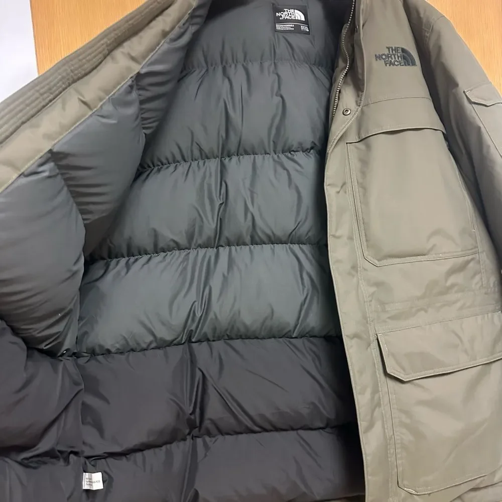 The North Face 3XL 550 Hyvent Goose Down Parka Jacket Olive Camo Green